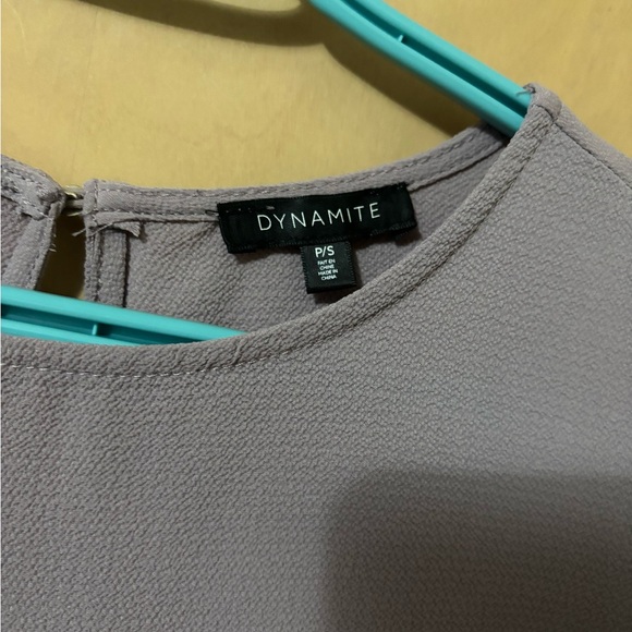 Dynamite Lavender Ruffle Sleeve Blouse - Picture 3 of 5